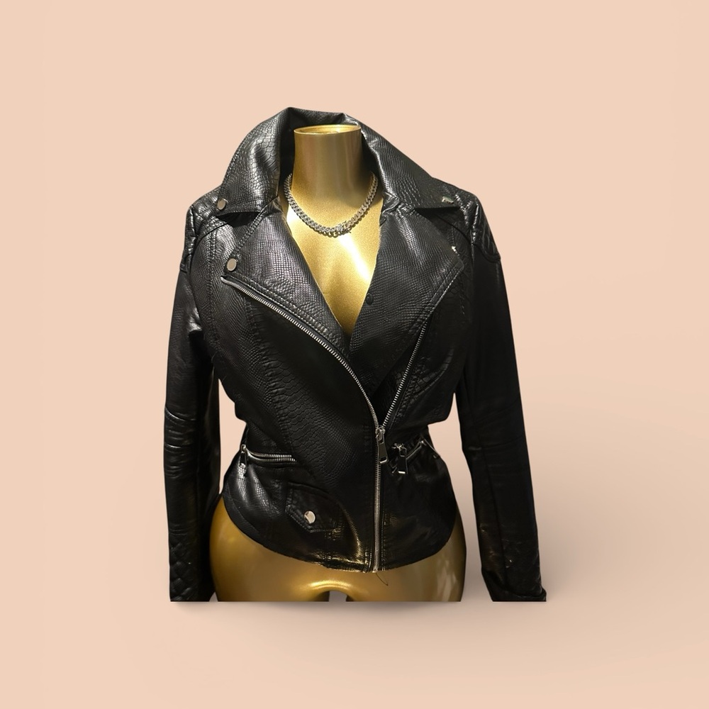 Black Leather Women's Jacket